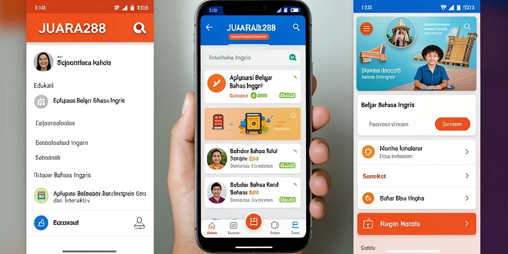 Antarmuka JUARA288 yang interaktif dan mudah digunakan untuk belajar bahasa Inggris.