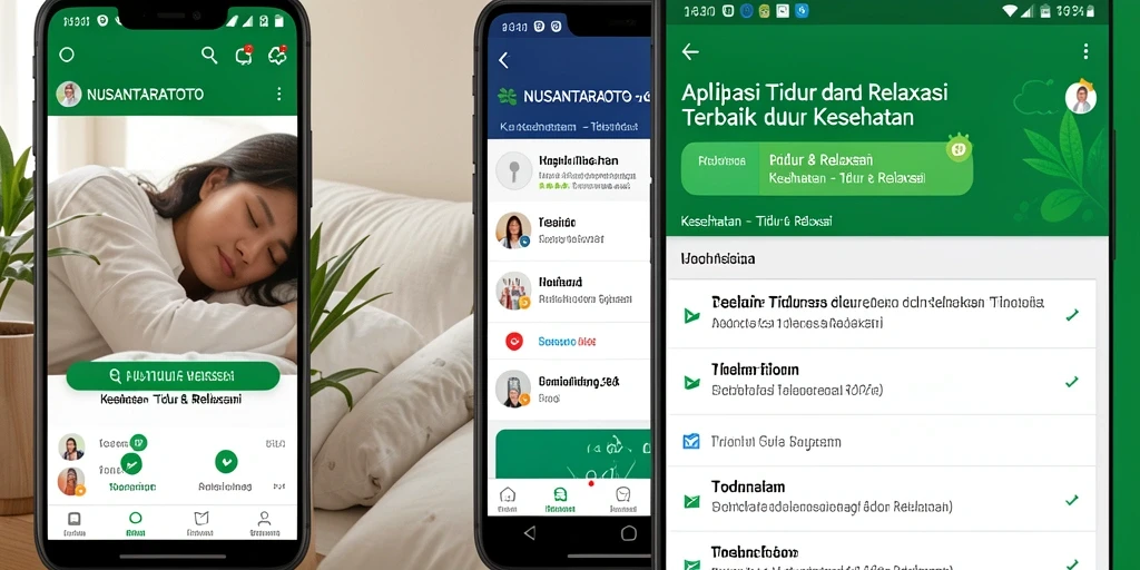 Antarmuka pengguna NUSANTARATOTO untuk Tidur & Relaksasi yang menenangkan.