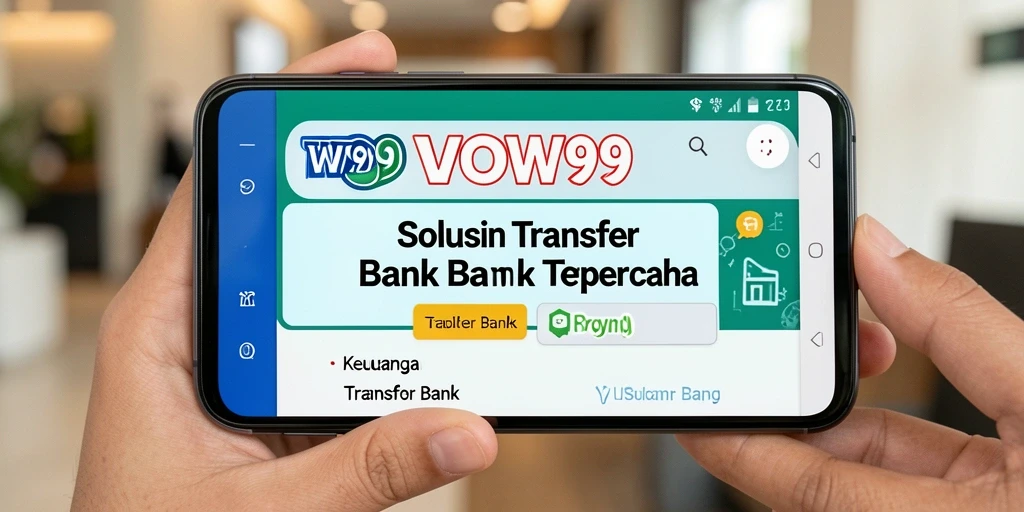 Antarmuka WOW99 memudahkan pengguna dalam melakukan transfer bank.