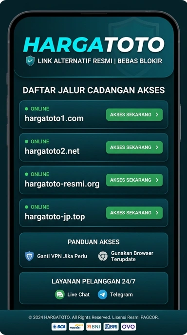 Tampilan link alternatif hargatoto